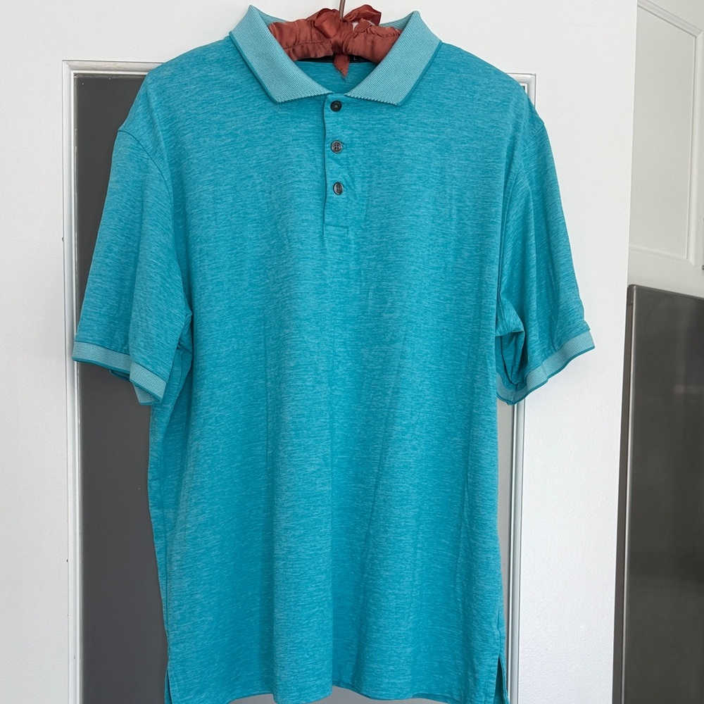 Greyson Aqua Polo Shirt